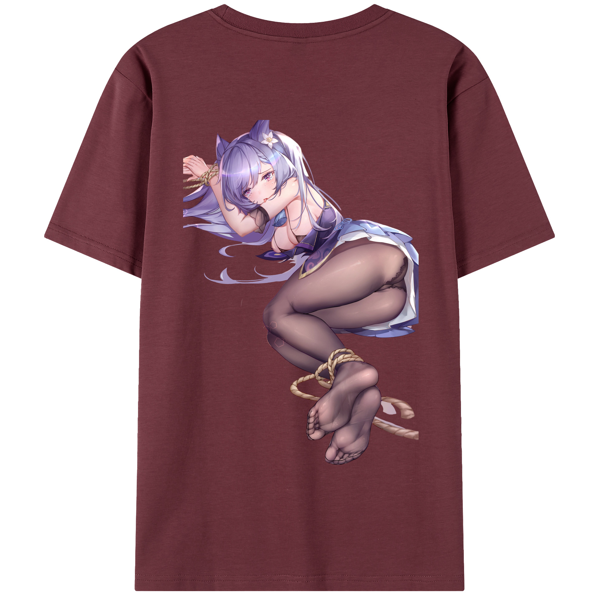 げんし神 刻晴 こくせい genshin Kokusei 綿100％半袖Tシャツ（背面プリント）
